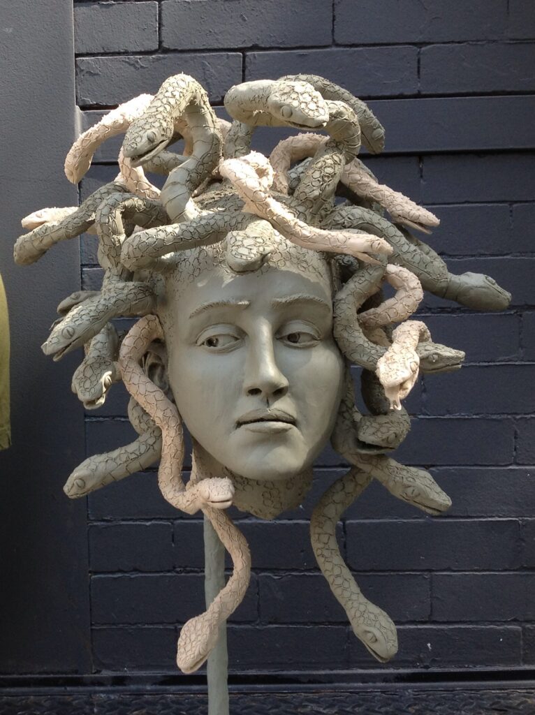 Sculpture of Medusa.