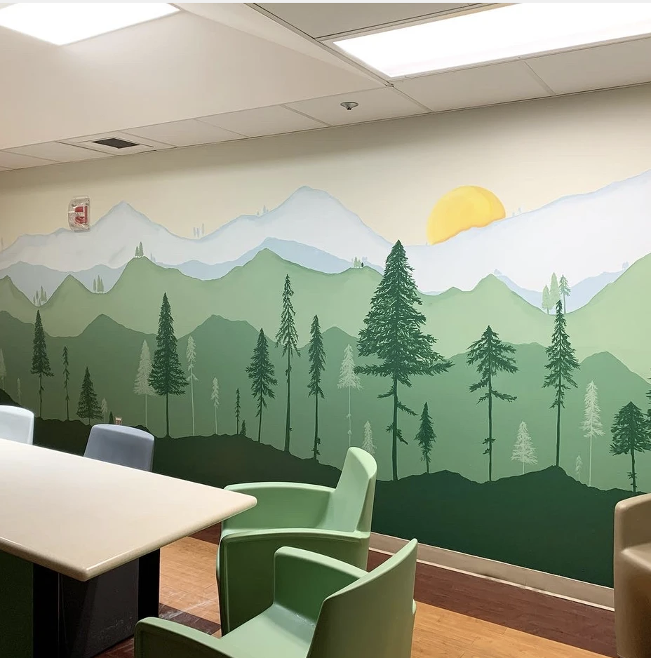 Mural at Huntsville Hospital.