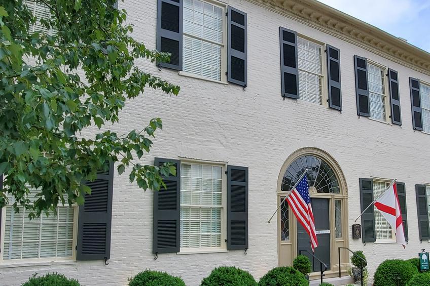 The Weeden House historical site in Huntsville, AL