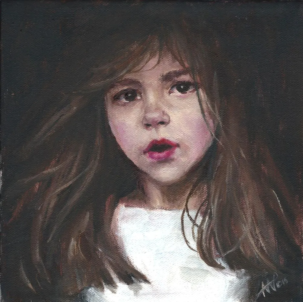 A portrait of a girl.