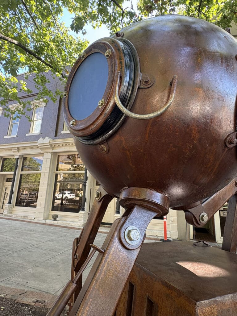 Public art piece in Huntsville Alabama